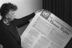 Cena do filme "A Declaração Universal dos Direitos Humanos"(ONU)