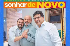 Fábio Novo, Lula e Rafael Fonteles(Reprodução)